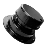 Дефлектор вентиляційний на дах автомобіля чорний