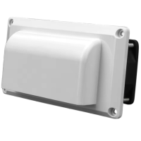 Витяжка бічна 12 В до автофургону каравану автобудинку трейлеру біла