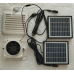 Вентилятор автофургону 12V з живленням від сонячних панелій 2х5W