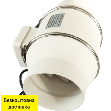Вентилятор HF-150 канальний D 150 мм змішаного типу Вентилятор HF-150 канальний D 150 мм змішаного типу