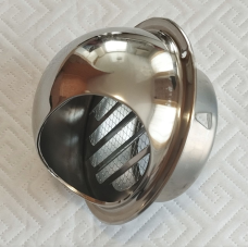 D100 зовнішня вентиляційна решітка ковпак дзеркальна н/ж 201 D100 зовнішня вентиляційна решітка ковпак дзеркальна н/ж 201