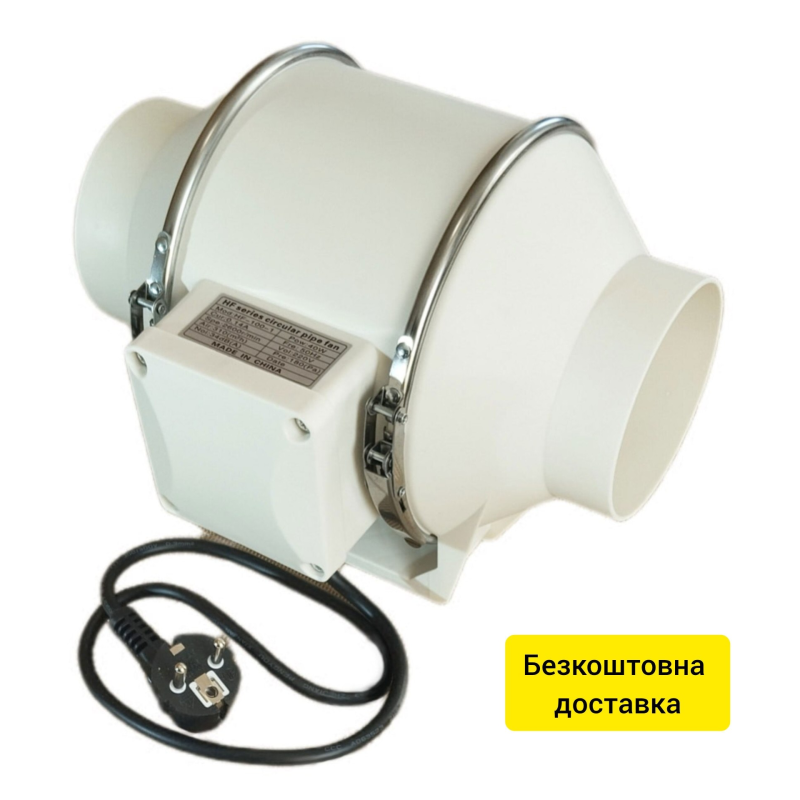 Вентилятор HF-100-1 канальний D 100 мм змішаного типу