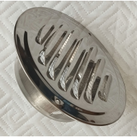 D100 решітка вентиляційна зовнішня дзеркальна н/ж 201