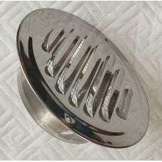 D100 решітка вентиляційна зовнішня дзеркальна н/ж 201 D100 решітка вентиляційна зовнішня дзеркальна н/ж 201